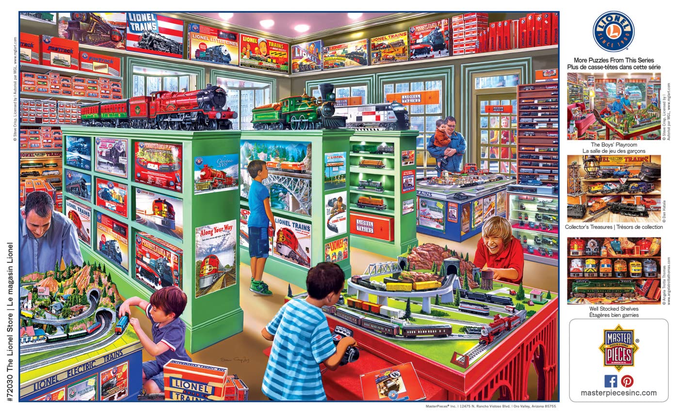 Masterpieces 1000 Piece Jigsaw Puzzle For Adults, Family, Or Youth - The Lionel Store - 19.25'X26.75'