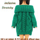 Bjdbus Winter Turtleneck Sweater Clothes For 11.5 Inch Girl Doll Accessories (Dark Green)