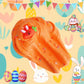 Okaybee Carrot Orange Butter Slime With Easter Bunny Slime Charm, Slime Toys For Kids, Easter Gifts For Toddlers Teens Unisex Ch