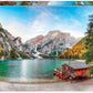 Educa - Braies Lake At Autumn - 3000 Piece Jigsaw Puzzle - Puzzle Glue Included - Completed Image Measures 47.25' X 33.5' - Ages 14+ (19281)