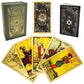 Smoostart 78 Tarot Cards With Guidebook, Pvc Waterproof Anti-Wrinkle Luxury Gold Foil Classic Tarot Cards Deck With Exquisite Bo