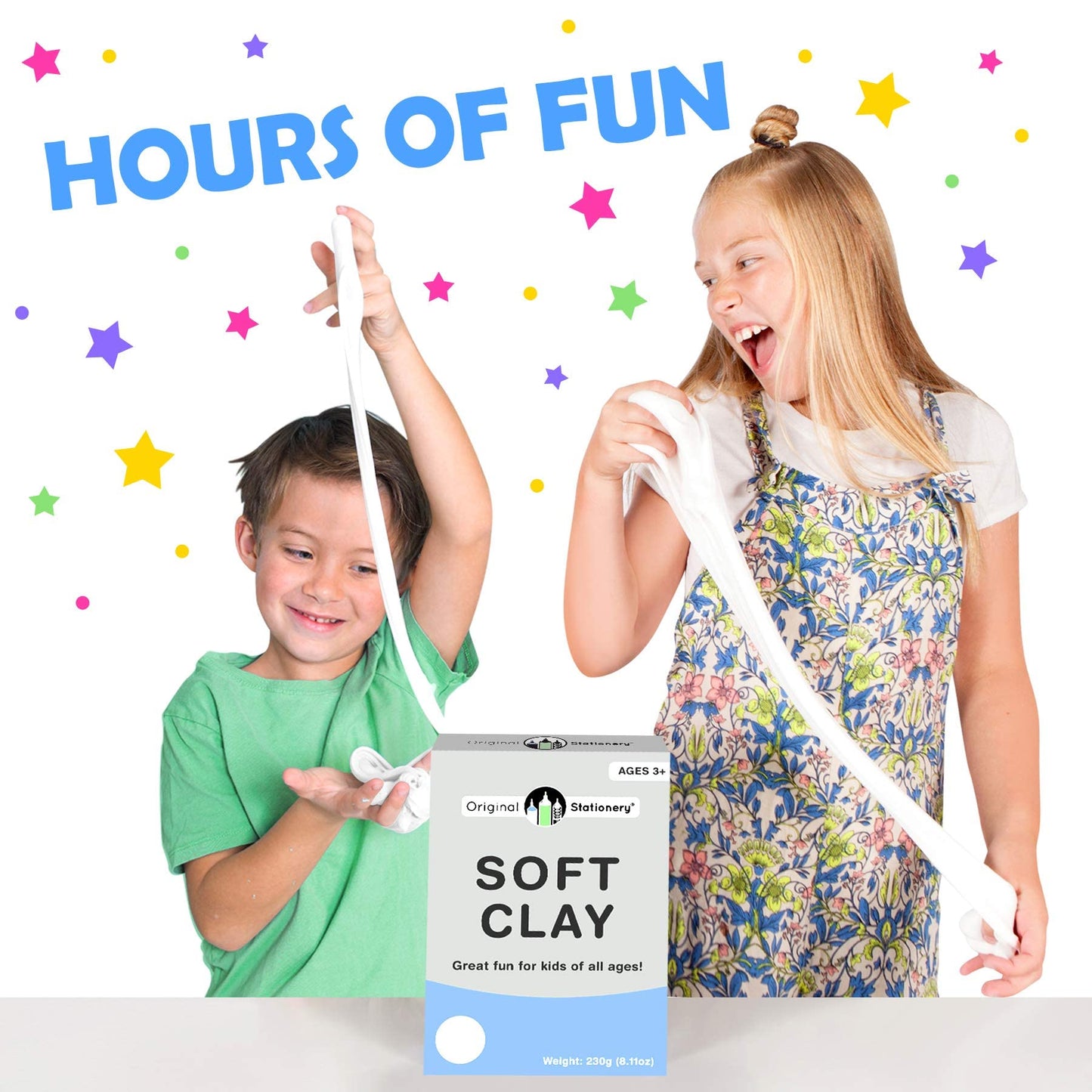 Original Stationery Soft Clay For Slime Making, Moldable Modeling Clay For Kids, Add To Glue And Shaving Foam For Butter Slimes, 1.3 Lbs/600G, Fun Easter And Birthday Gift, Slime Mix Ins Supplies