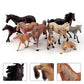 Lc Joycre 10Pcs 5-6 Inch Big Realistic Horses Club Trakehner Foal Clydesdale Horse Figurine Hanoverian Foal Figure Morgan Horse