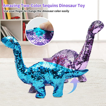 Monealpis Dinosaur Toys For Girls - Sequin Walking Dinosaur Remote Control Toy With Repeat, Roar, Walk, Sing - Birthday For 3+ K
