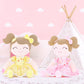 Gloveleya Baby Girl Gift Soft First Baby Doll Plush Doll Floral Yellow 16 ''