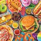 Buffalo Games  LARS  Fun Fair Food  300 Piece Jigsaw Puzzle for Adults Challenging Puzzle Perfect for Game Nights  Finished 