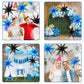 6PCS Star Balloons, 22Inch Large Black Blue Silver Star Balloon Explosion Foil Balloons Cone Spike Balloon for Birthday Graduati