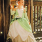 Axaxa Princess Tiana Costume For Girls Princess And The Frog Costume With Accessories 2-3 Years