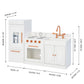 Teamson Kids Little Chef Paris Modular Contemporary Interactive Wooden Play Kitchen with Refrigerator, Oven, Sink, and Storage S