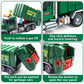 Mostop Large Garbage Truck Toy - Friction Powered Waste Management Garbage Recycling Truck With Lights, Sounds, 3 Rear Loader Tr