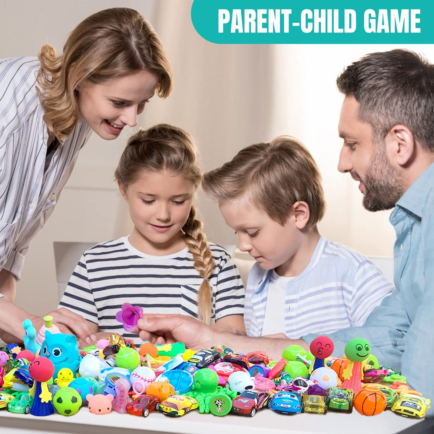 Party Favors For Kids, 64 Pcs Easter Small Toys Prizes Bulk, Easter Basket Goodie Bag Stuffers, Pinata Easter Egg Fillers, Treas
