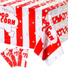 3 Pieces Popcorn Tablecloth Decorations Plastic Popcorn Table Cover Carnival Theme Party Tablecloth for Carnival Party, Circus T