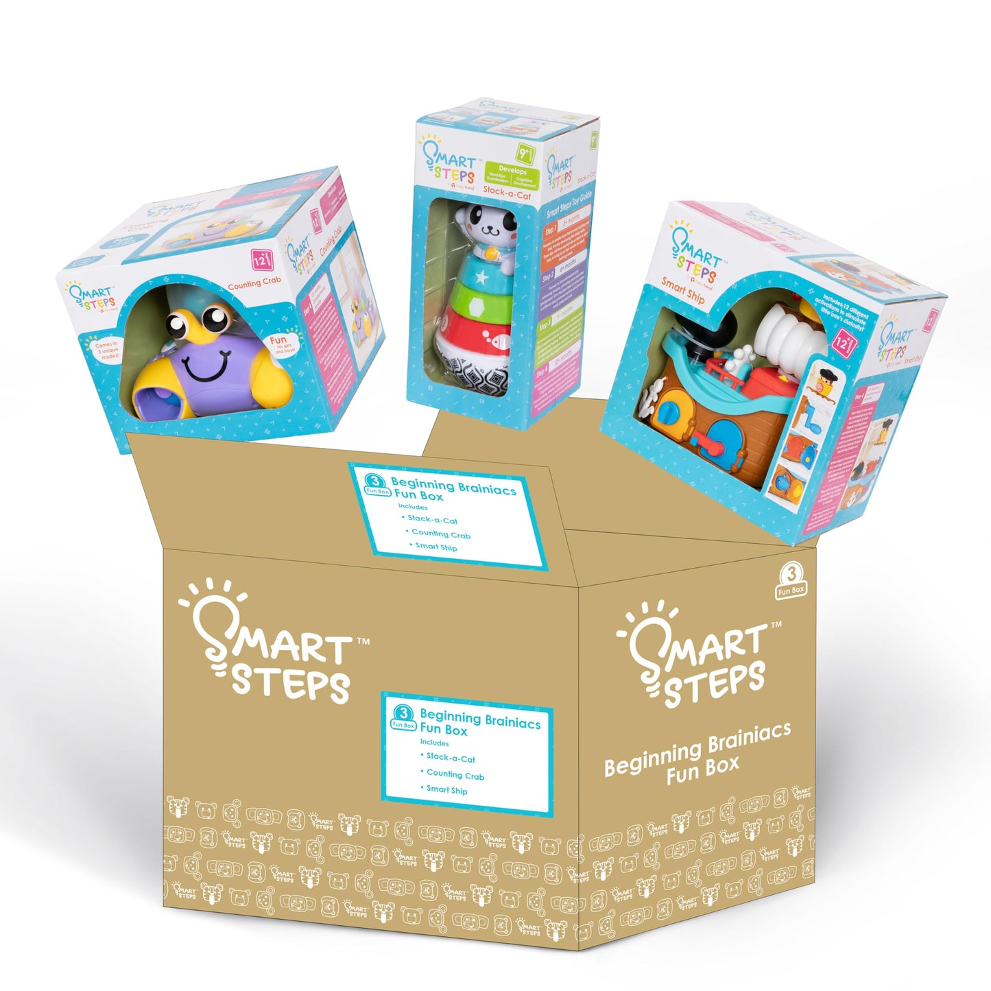 Smart Steps Beginning Brainiacs Fun Box 9 - 12 Months Stem Baby Toys Gift Box