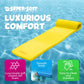 TRC Recreation Sunsation 1.75  Thick Vinyl Coated Foam Swimming Pool Float Mat mature-themed Lounger with Built-In Roll Pillow  Yellow
