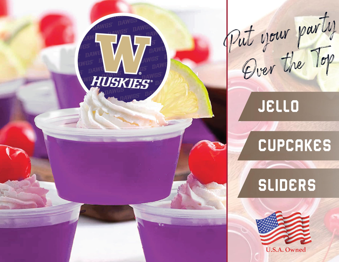 Washington Party Supplies (42 Pieces) For Universityof Washington Graduation, Tailgating And Birthday Party Decorations With Uw