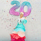 Gifloon Number 2 Balloon Gradient, Large Number Balloons 40 Inch, 2Nd Birthday Balloon Frozen