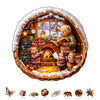 Jigfoxy Wooden Puzzles for mature-themeds  Brown Bear House Wood Puzzles mature-themed  Unique Animal Shape Wooden Jigsaw Puzzles for mature-themeds  Birthday Gifts for Puzzle Lovers  Family  Friend (M-11.4 * 11.4in-200pcs)