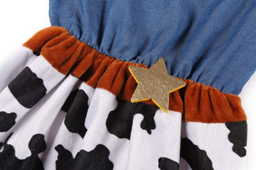 Cowgirl Costume For Girls With Hat Halloween Dress Up Party (9-12 Years)