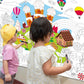 Naozinebi Candyland Coloring Poster For Kids Giant Coloring Poster Large Cartoon Rainbow Lollipop Coloring Tablecloth Jumbo Colo