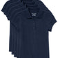 The Childrens Place Girls 5 Pack Short Sleeve Ruffle Pique Polo, Tidal, Xx-Large (Plus)