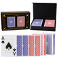 Gutshot Playing Cards, Waterproof Deck Of Cards With Spill-Proof Design, Great For Party, Game And Magic, Pack Of 2 (Blue & Red)