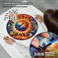 Galactic Enigma - 500 Piece Wooden Puzzles for mature-themeds - 17.8 x 17.8 in - Extra-Thick 5 mm Wood Puzzle  Hand-Shaped Pieces  Round XL Mosaic Design - enhanced Gift for Puzzle Lovers by LEOGOR