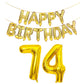 SHUNTAI Gold Jumbo Number 74 Balloons, 40 Inch Foil Mylar, Happy Birthday Decorations for 74th Theme Party
