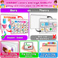 Curious 2 Learn Montessori Preassembled Busy Book For Toddlers Ages 3 And Up, Pre K Preschool Learning Activities Book - Autism Sensory Learning & Education Toys Kindergarten Workbook (Pink)