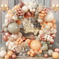 Double Stuffed Nude Balloon Garland Kit, 109 Pcs Beige Nude Balloon Arch Kit With Metallic Rose Gold Balloons, Boho Neutral Ball