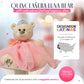 Kinnex Collections By Amanda 20' Quince Anos Quinceanera Last Doll Teddy Bear With Dress (Centerpiece) ~Gold~ B16831-6