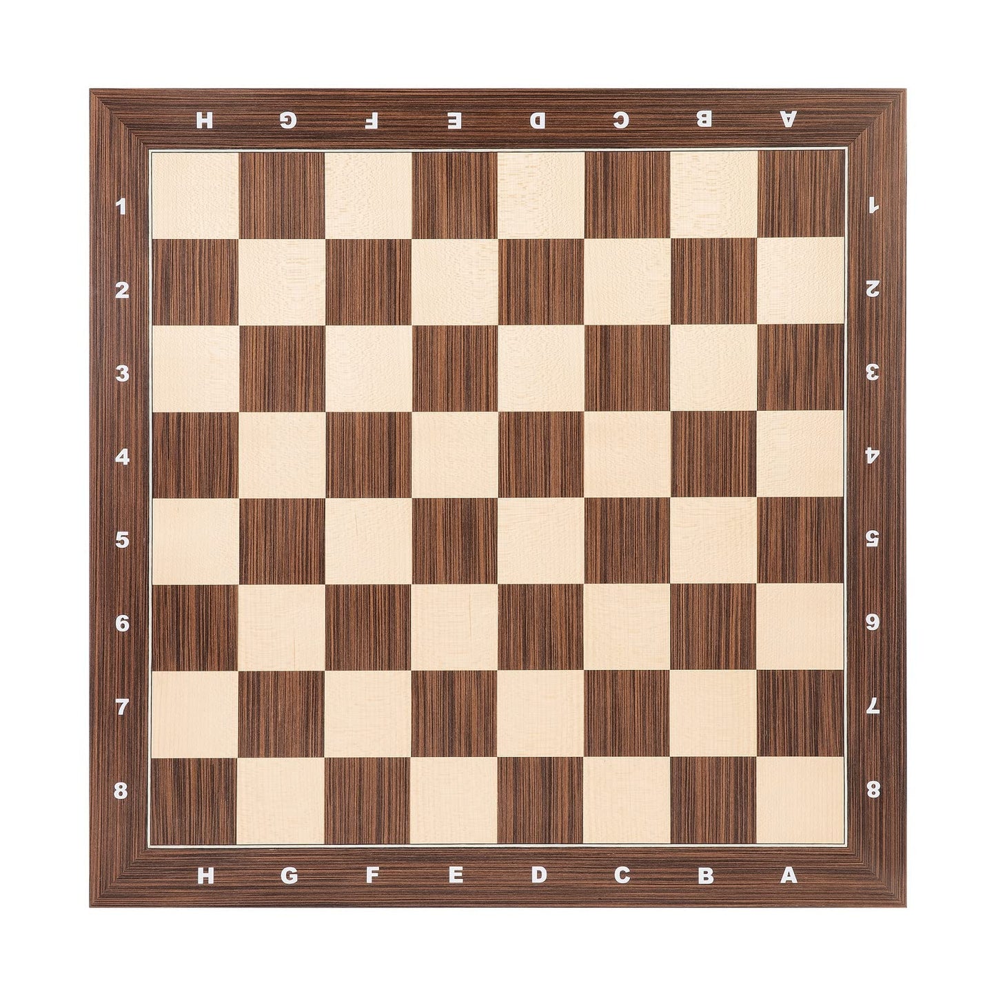 Woodronic 21' Professional Wood Chess Board, Tournament Chess Board With 2.25' Squares, Ideal Gift For Chess Players