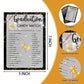 Graduation Party Games - Ever Or Never Game Cards for The Graduate - Graduation Party Decorations 2024 - Gold & Black Grad Celeb