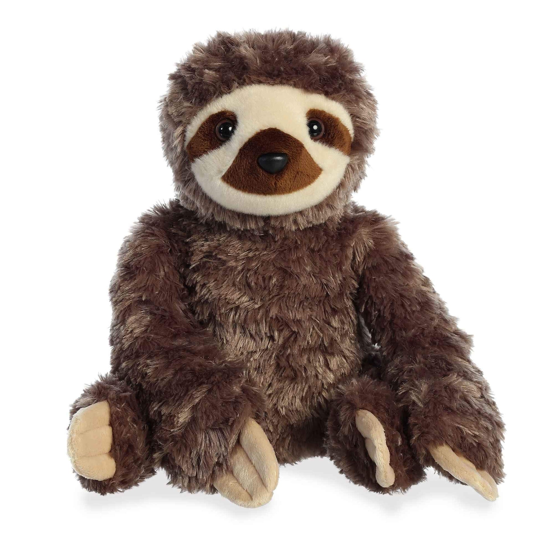 Aurora® Huggable Destination Nation™ Sloth Stuffed Animal - Global Exploration - Learning Fun - Brown 12 Inches