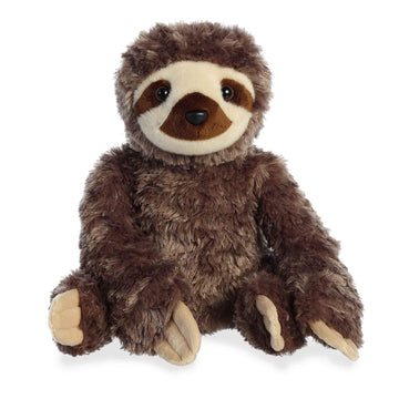 Aurora® Huggable Destination Nation™ Sloth Stuffed Animal - Global Exploration - Learning Fun - Brown 12 Inches