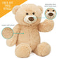 Benben Teddy Bear Stuffed Animal, 20 Inch Brown Stuffed Teddy Bear Plush Toy, Soft Plushies Gift For Baby Shower, Easter Decorat