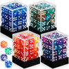 Foilswirl 144 Pieces 12mm 6 Sided Mini Dice Set for School Classroom Table Games D6 Game Standard Dice with Portable Plastic Box