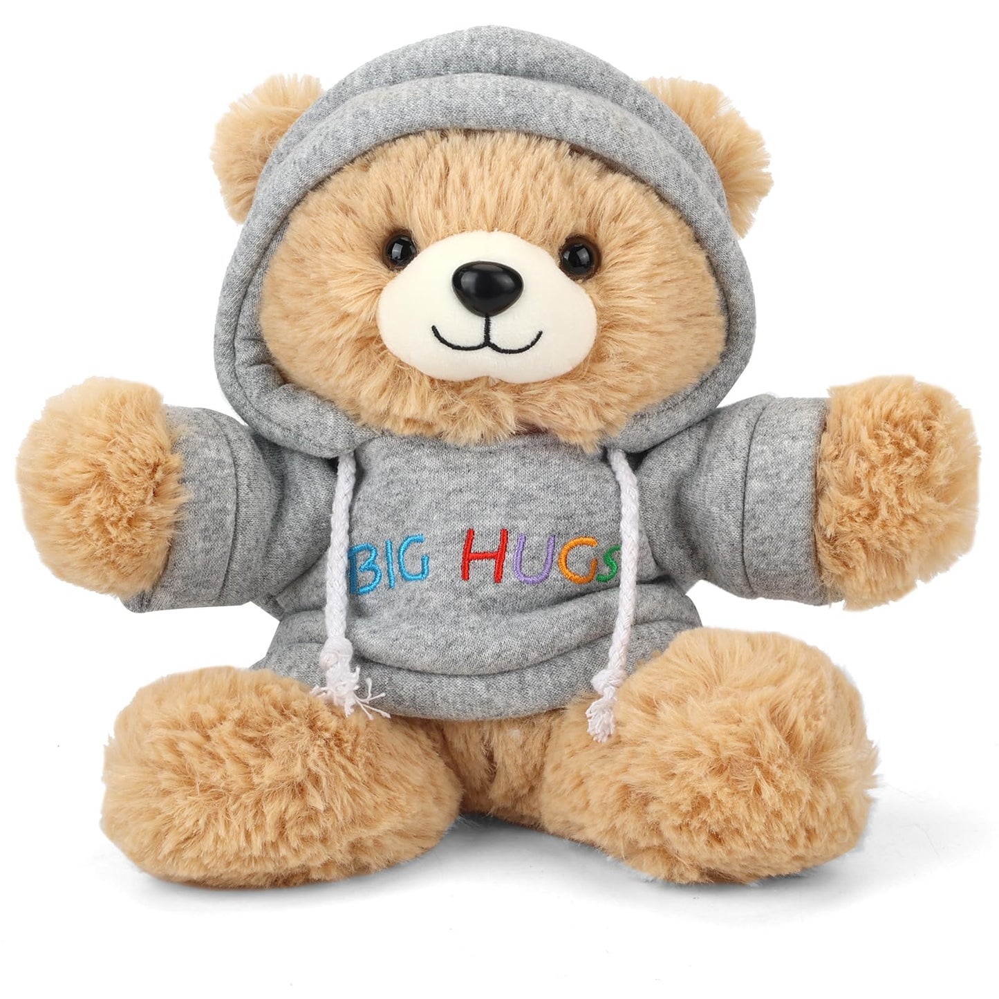 Osacoe Big Hugs Teddy Bear - Soft Plush Stuffed Animal with Removable Hoodie, Perfect Get Well Soon Gift for Kids and Adults