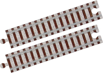 Wooden Train Track - 8'' straight - Made in USA - 2 pack