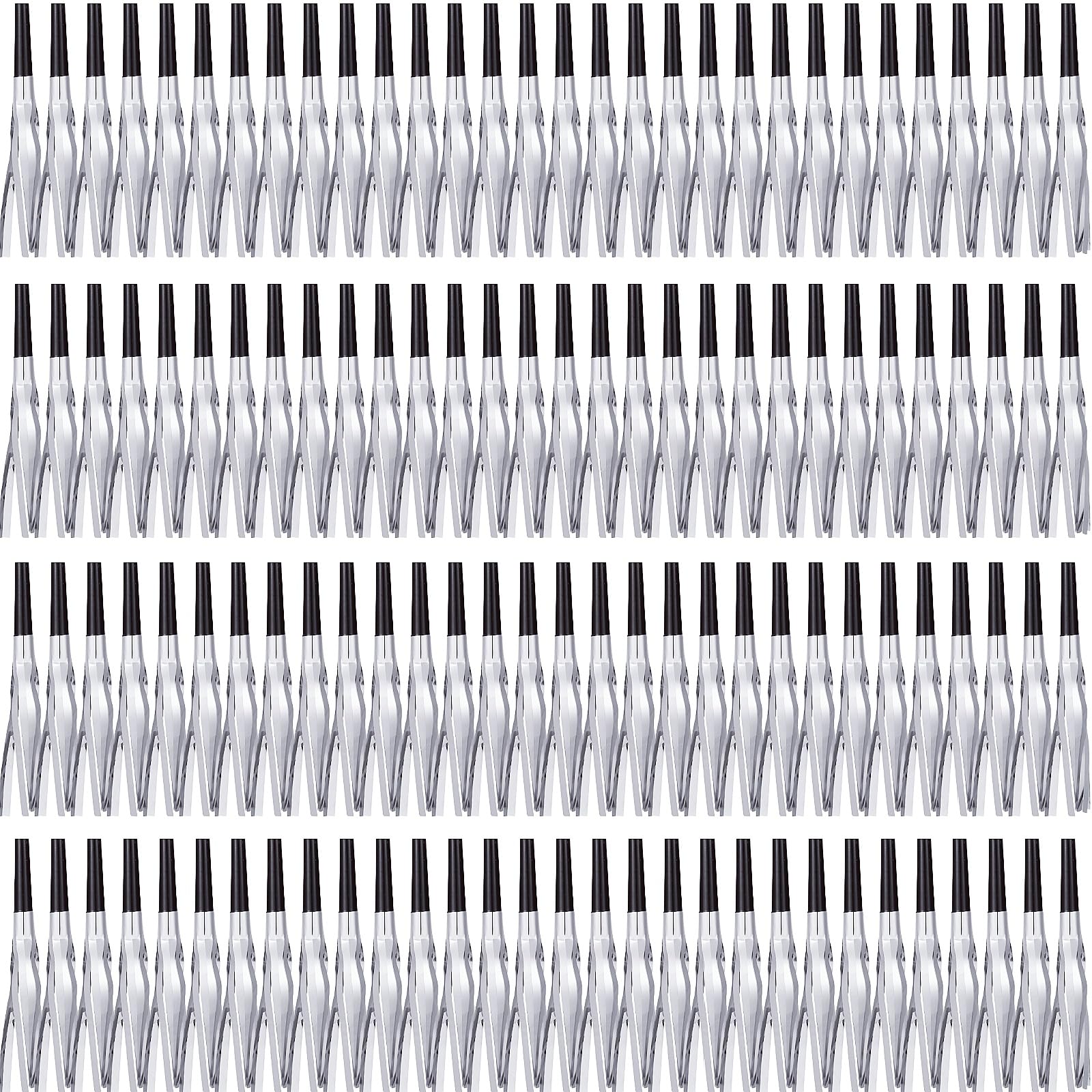 Lcpqmzgh 120 Pcs Gold Noise Makers, Metallic Fringed Noise Makers For New Year Party Favor Supplies (Silver)