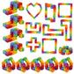 Ganowo Rainbow Fidget Toys Wacky Tracks Snap Click For Kids Students School Finger Sensory Snake Cube Toys Valentines Fidgets Class Gifts For Adults Children Stress Relief Add Adhd Autism