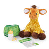 Melissa & Doug 11-Inch Baby Giraffe Plush Stuffed Animal - Multi-color Fabric with Pacifier, Diaper, Baby Bottle, Model 30452