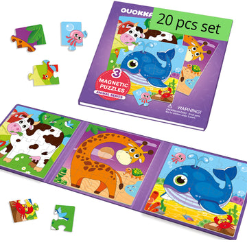 Quokka Sudoku Magnetic Puzzles For Toddlers 2-4 - 20 Pieces Sudoku Puzzles Games For Kids Ages 3-5 - Animal Car Activities Toy For Boys And Girls 4-6 Yo - Learning Magnet For Road Trip