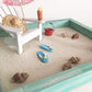 Mini Beach Zen Garden for Relaxation and Meditation, Tropical Island Getaway Escape at Your Desk