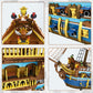 JMBricklayer Pirate Ship Building Set - Large 2830-Piece Gold Plastic Model 40103 for Adults, Stunning Tiered Design, Perfect Gift