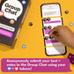Group Chat Hilarious Text Message Party Game, 400 Cards & Voting Tokens, Multi Color, Fun for Adults Ages 17+
