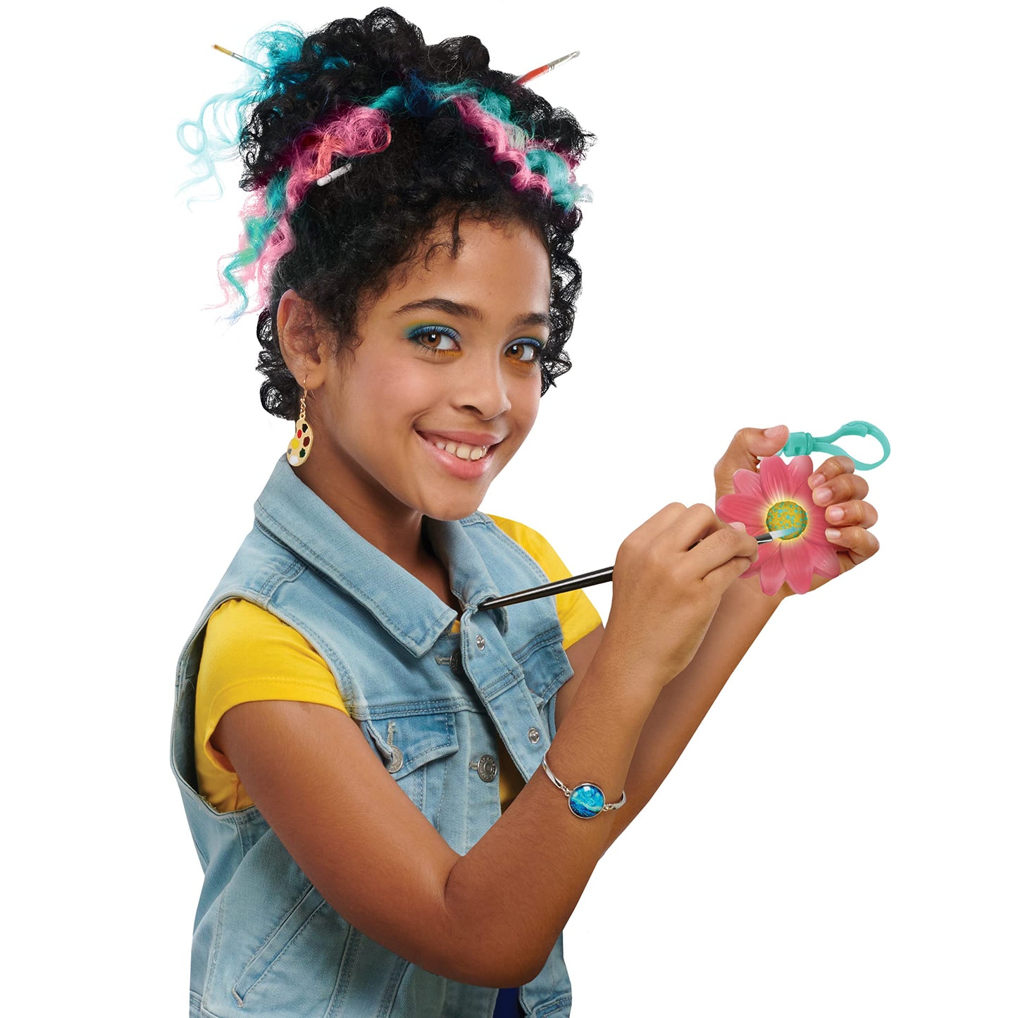Art Squad Vannah 10-Inch Doll & Accessories With Diy Craft Painting Project, Brown Hair, Kids Toys For Ages 3 Up By Just Play