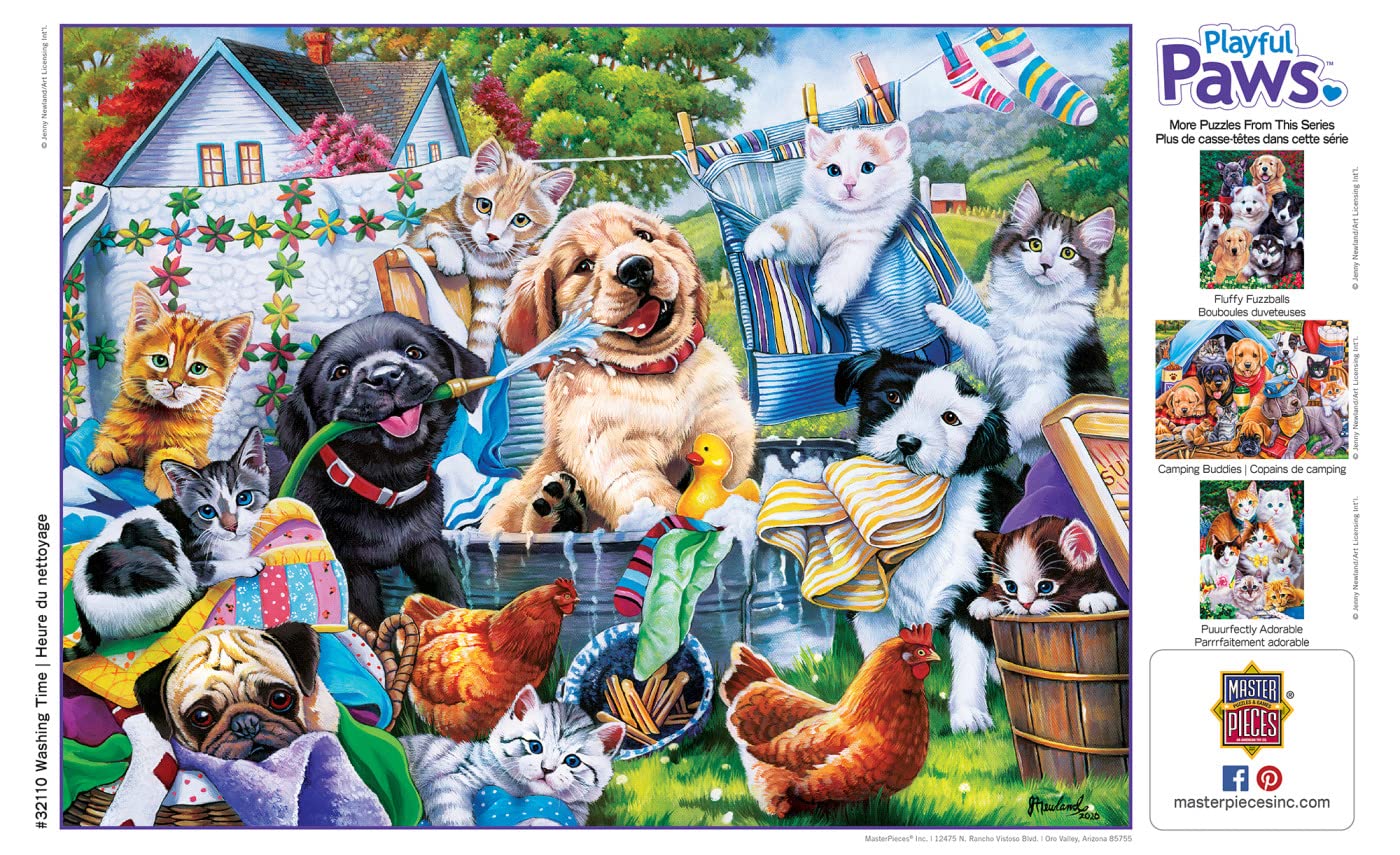 Masterpieces 300 Piece Ez Grip Jigsaw Puzzle - Washing Time - 18''X24''