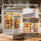 CUTEBEE DIY Book Nook Kit  Miniature House Kits for mature-themed and Teens  DIY Miniature Book Nook kit with Sensor Led Light  Gifts for Lovers and Family (The Scholar's Bookstore)