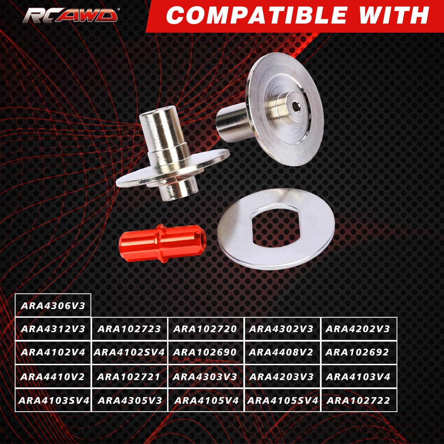 RCAWD for ARRMA 3S & 4S Slipper Plate &Hub Set &Slipper Clutch Maintenance & Slipper Shaft Upgrade, Big Rock, Granite, Senton, V