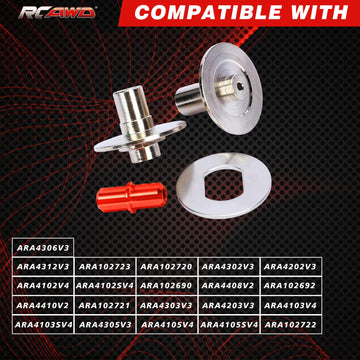 RCAWD for ARRMA 3S & 4S Slipper Plate &Hub Set &Slipper Clutch Maintenance & Slipper Shaft Upgrade, Big Rock, Granite, Senton, V